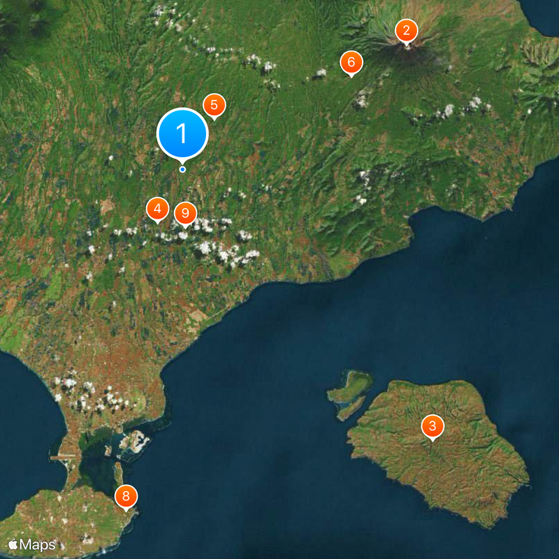 Reggenza di Gianyar Mappa