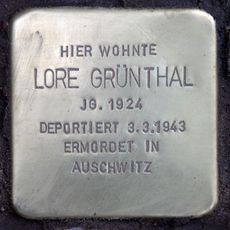 Stolperstein dedicated to Lore Grünthal