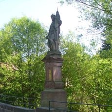 Statue of Saint Wenceslaus on the bridge in Libštát