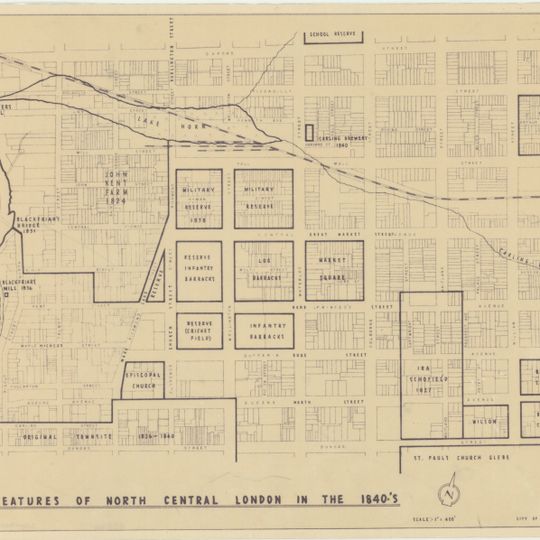 Features of North Central London in the 1840s