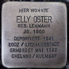 Stolperstein dedicated to Elly Oster