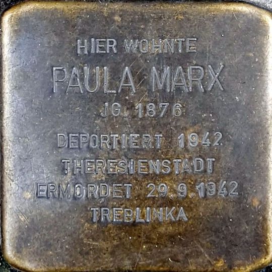 Stolperstein für Paula Marx