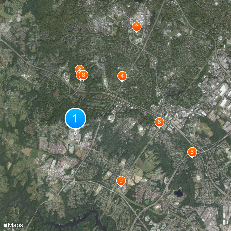 Johns Hopkins University Applied Physics Laboratory Map