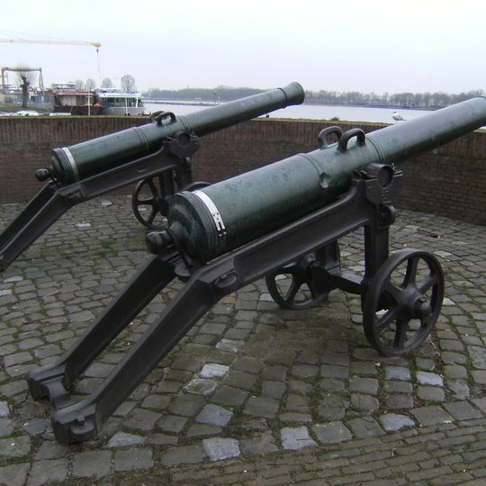 De overblijfselen van de vestingwerken