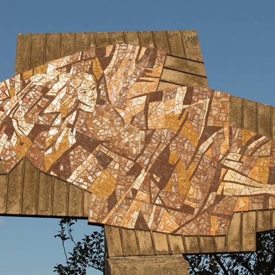 Plastika ženy na okraji Zábřeha