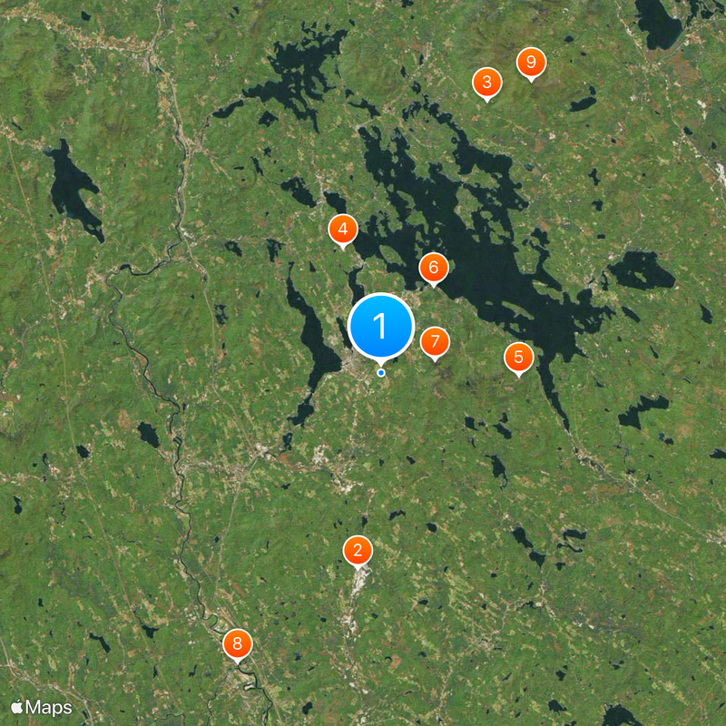 Condado de Belknap Mapa