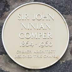 Commemorative plaque to Ninian Comper