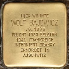 Stolperstein dedicated to Wolf Bajowicz