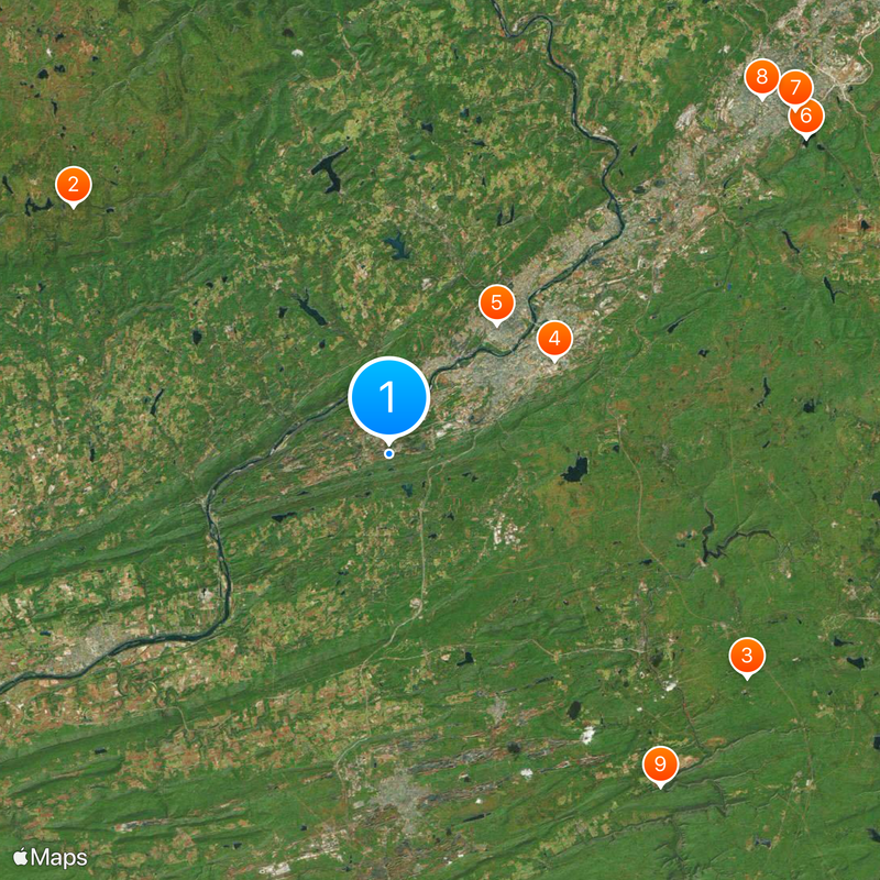 Luzerne County Karte