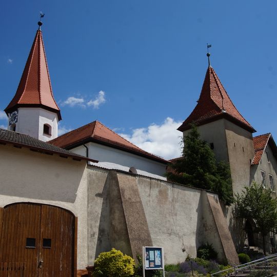 Friedhofsmauer Dorfstraße 29 in Langenaltheim