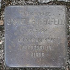 Stolperstein dedicated to Samuel Rosenfeld