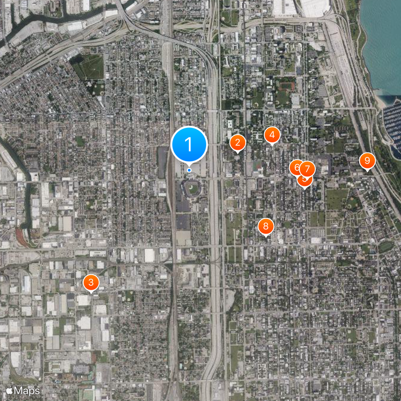 Comiskey Park Map
