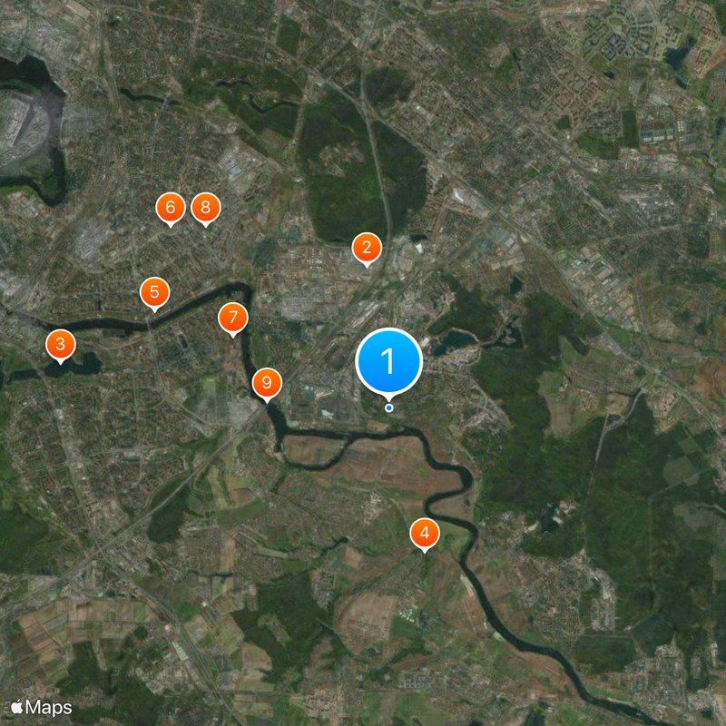 Ugresha Monastery Map