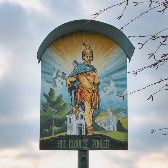 Obrázek u Dolních Studének na polním rozcestí