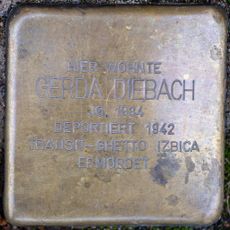 Stolperstein dedicated to Gerda Diebach