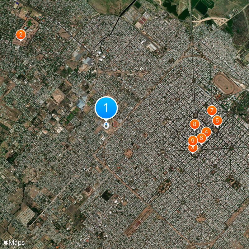 Estadio Único Diego Armando Maradona Map