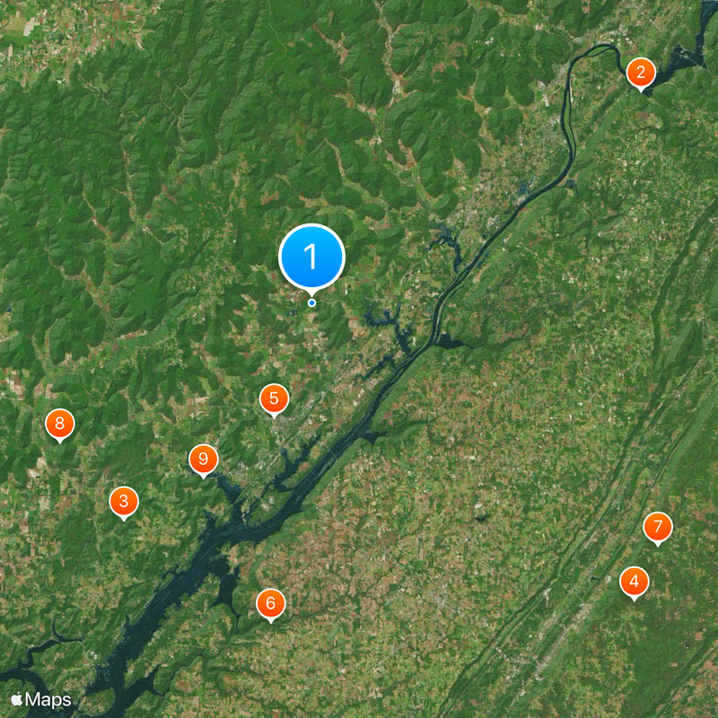 Contea di Jackson Mappa
