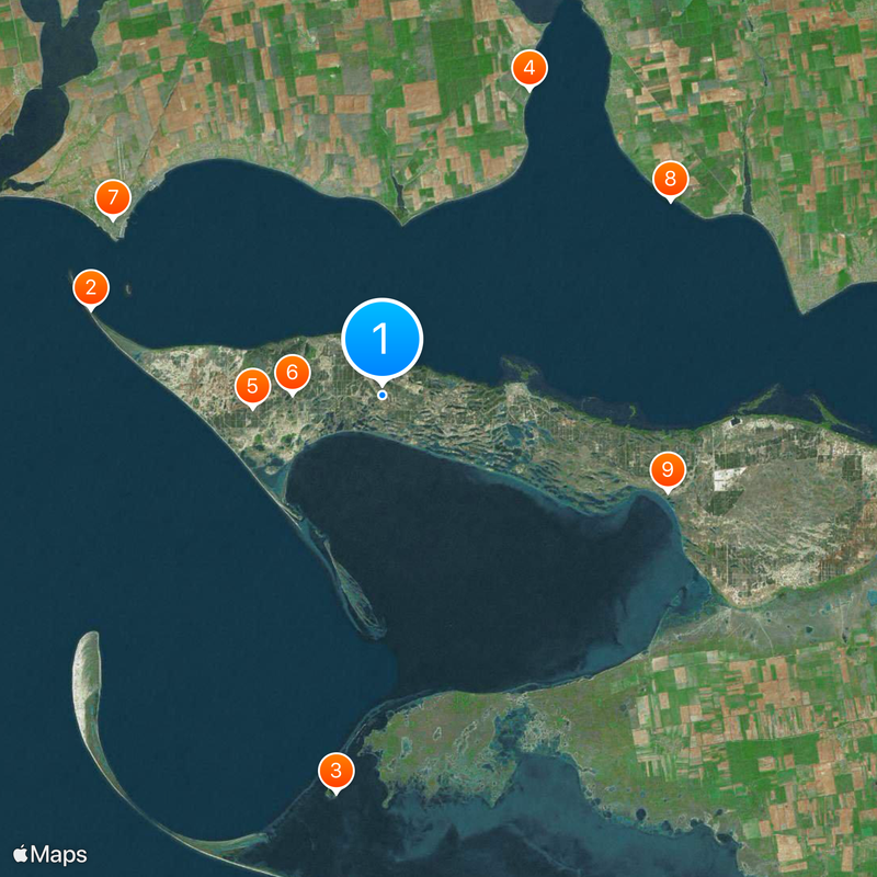 Kinburn peninsula Map