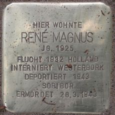 Stolperstein dedicated to René Magnus
