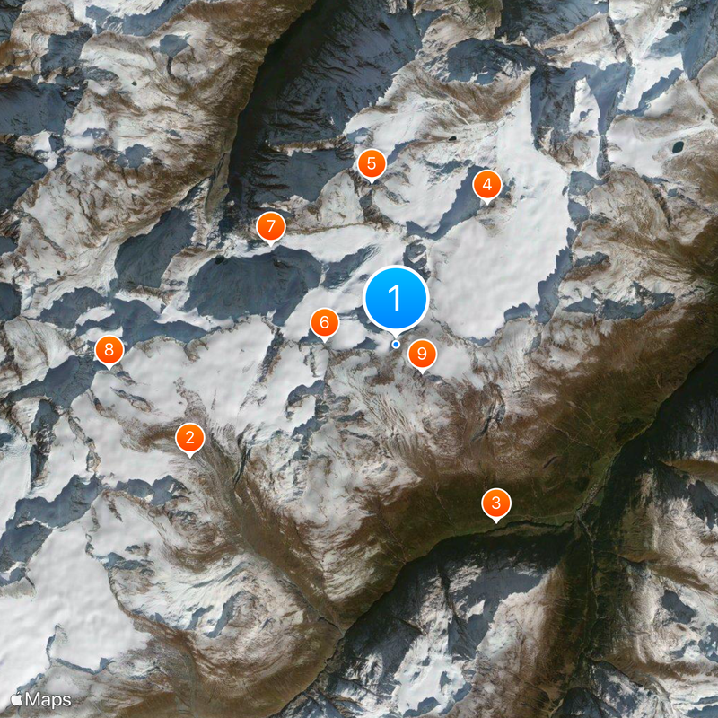 Wildspitze Mapa