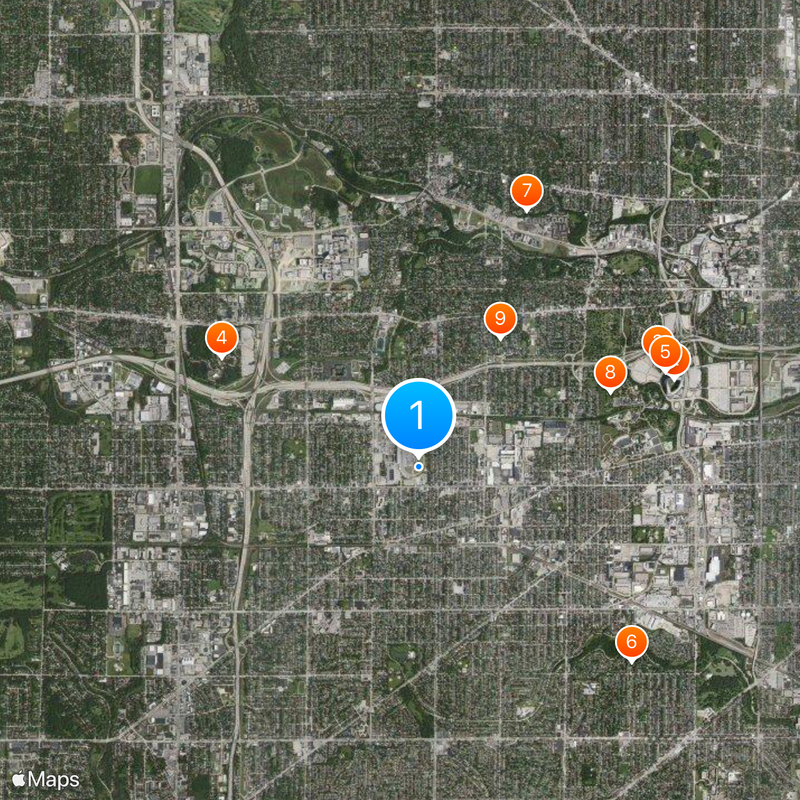 Milwaukee Mile Karte