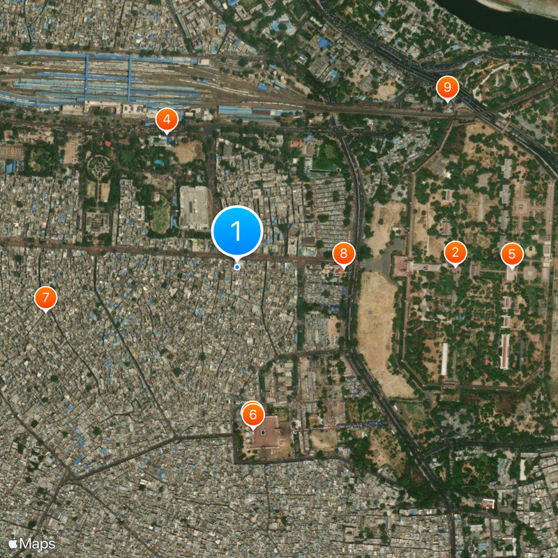 Gurdwara Sis Ganj Sahib Carte