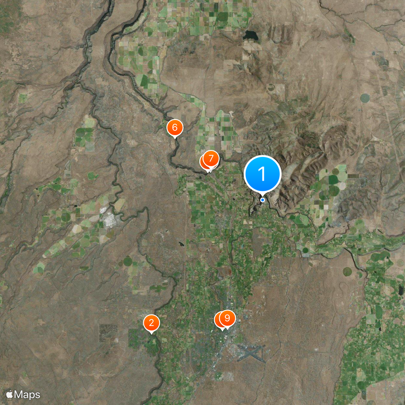 Smith Rock State Park Mapa
