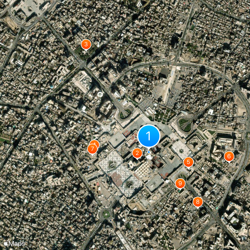 Mausolée de l'imam Reza Carte