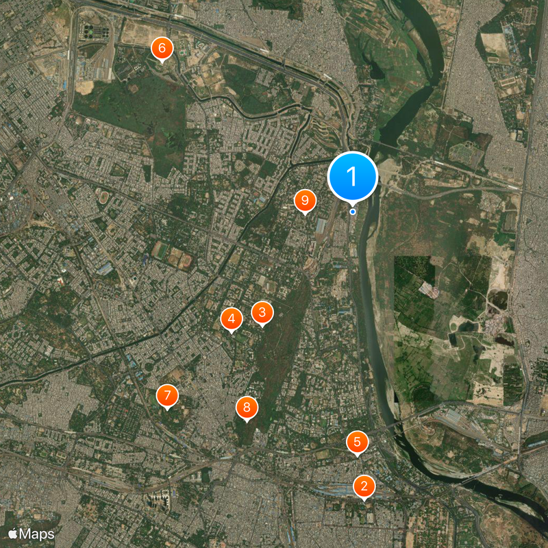 Majnu-ka-tilla Map