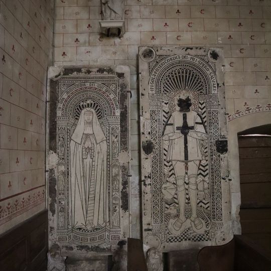 Dalles funéraires d'Olivier de la Chapelle et d'Arthuse de Melun