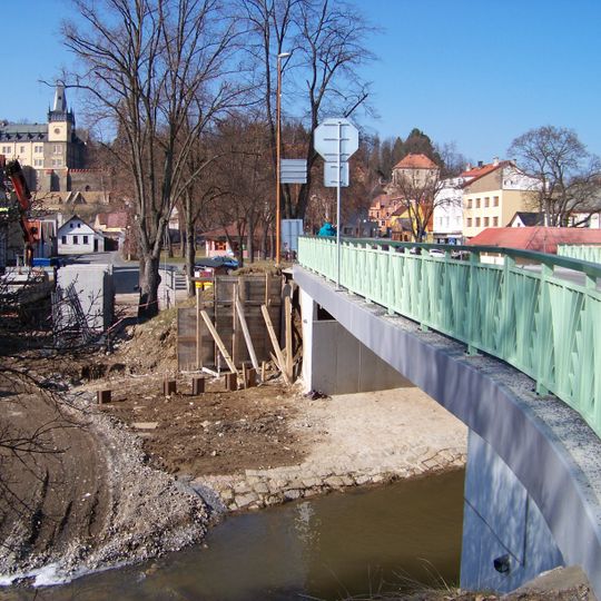 Most silnice II/336 přes Ostrovský potok ve Zruči nad Sázavou