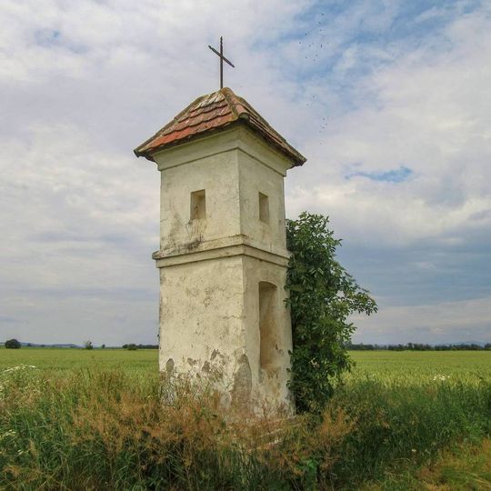 Boží muka v Unčovicích vedle polní cesty