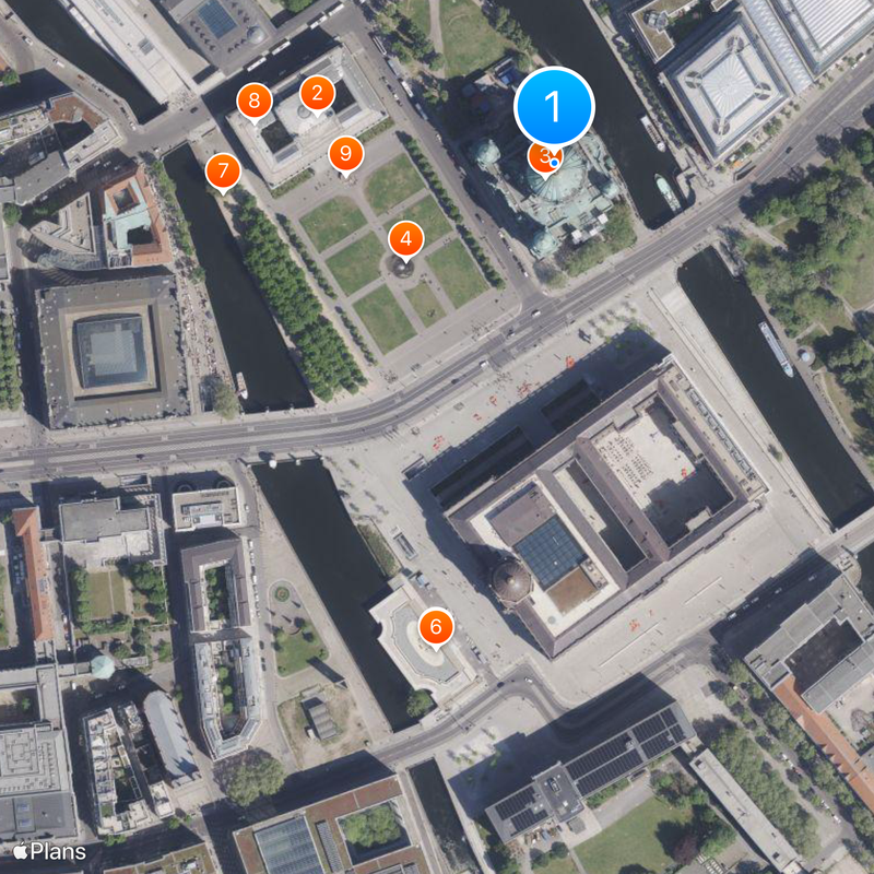 Katedra w Berlinie Mapa