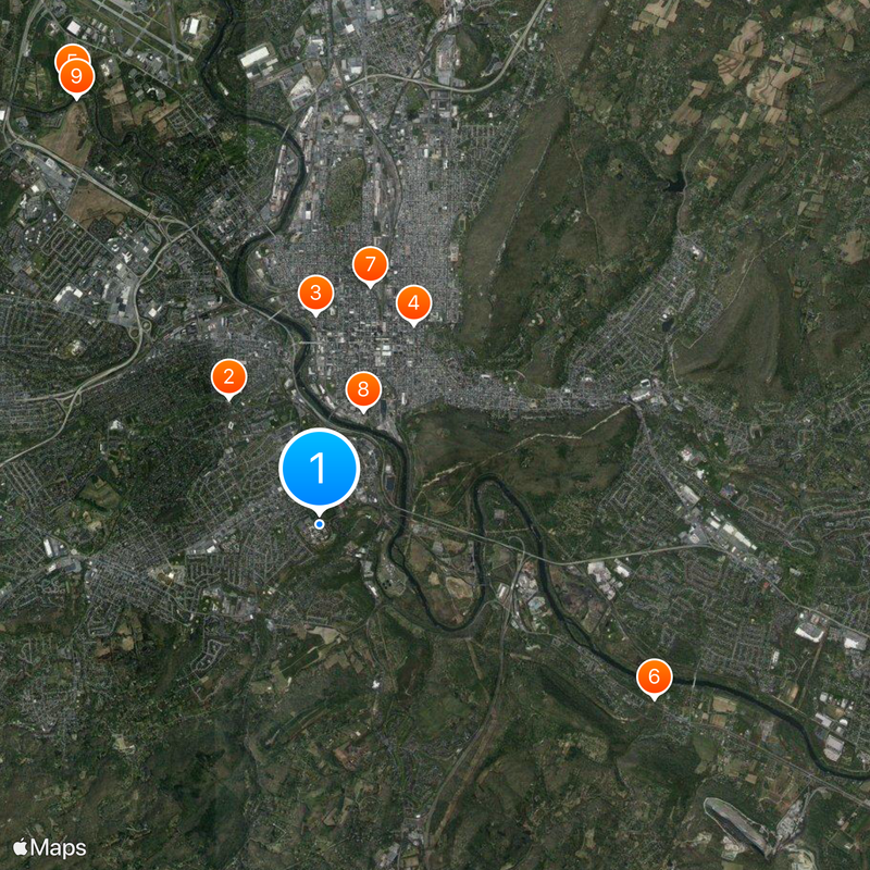 Alvernia University Map