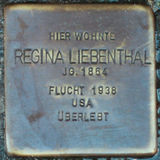 Stolperstein à la mémoire de Regina Liebenthal