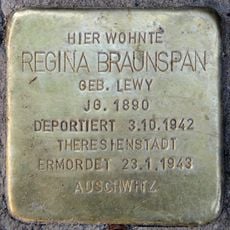 Stolperstein dedicated to Regina Braunspan