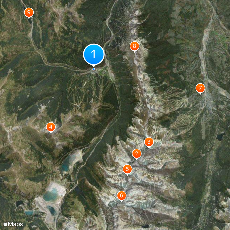 Copper Mountain Map