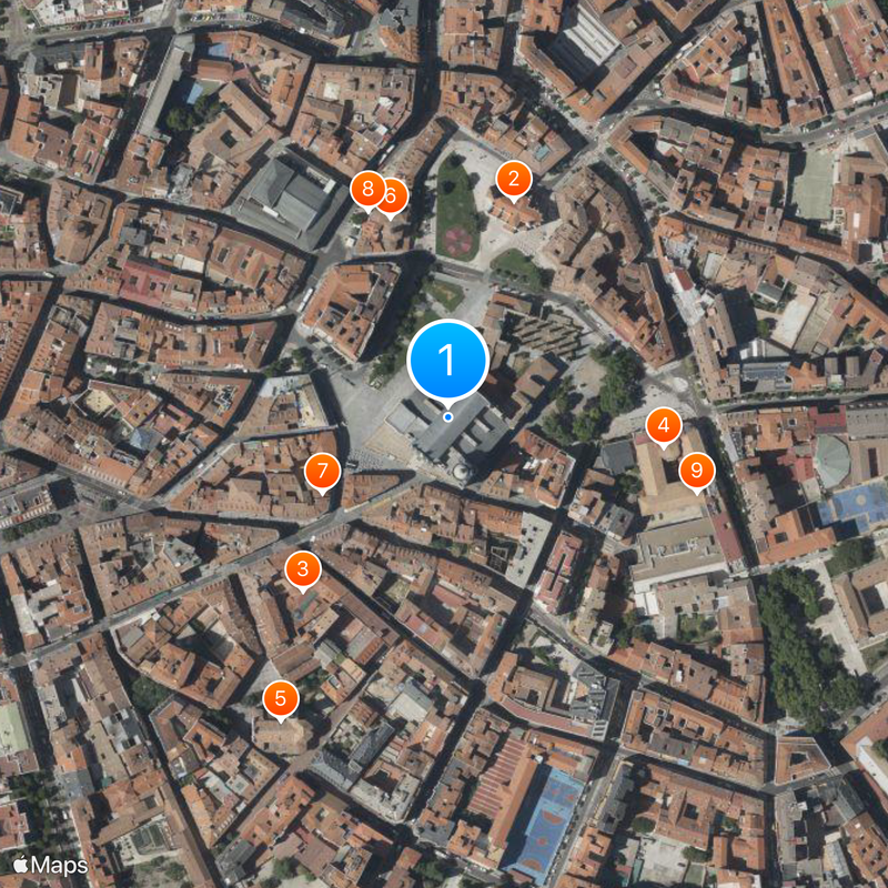 Cathedral of Valladolid Map