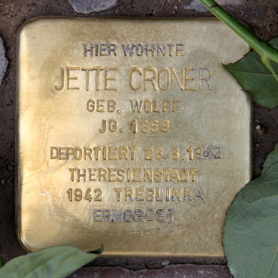 Stolperstein en memoria de Jette Croner