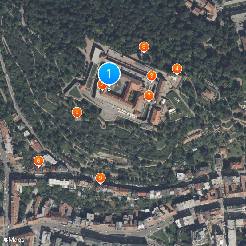 Špilberk Castle Map