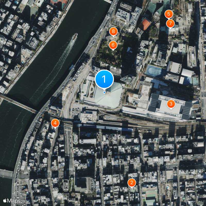 Ryōgoku Kokugikan Mapa