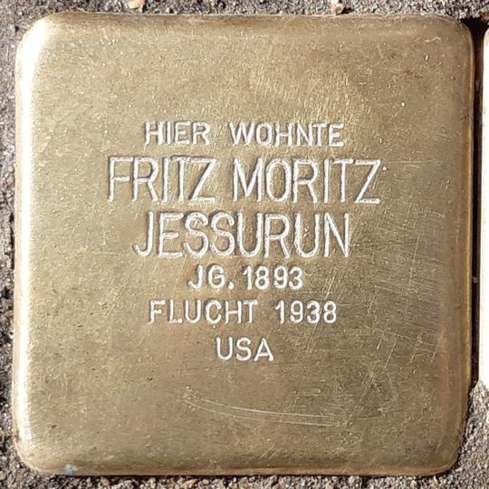Stolperstein für Fritz Moritz Jessurun
