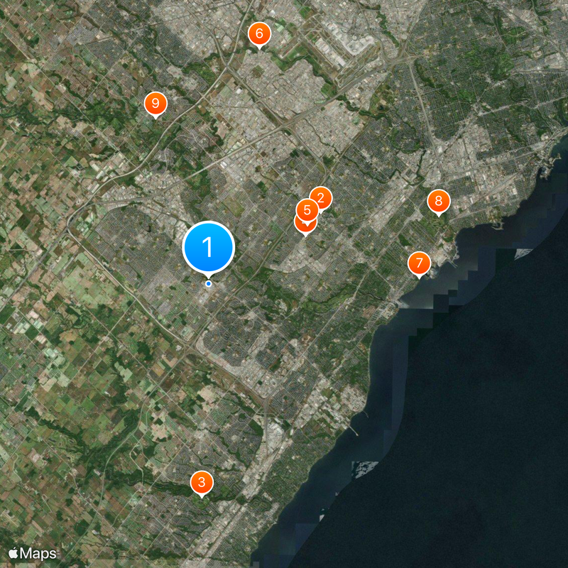 Erin Mills Town Centre Map