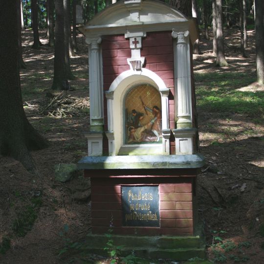 Křížová cesta, boží muka VII v Přepychách v Dřízně