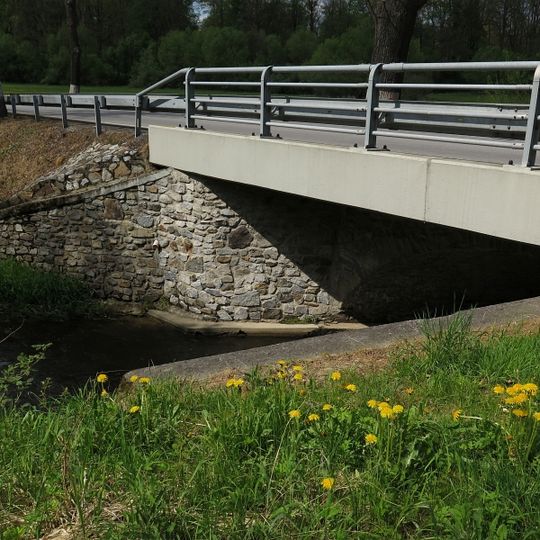 Bridge of road II/166 over the Chvalšinský potok in Křenov