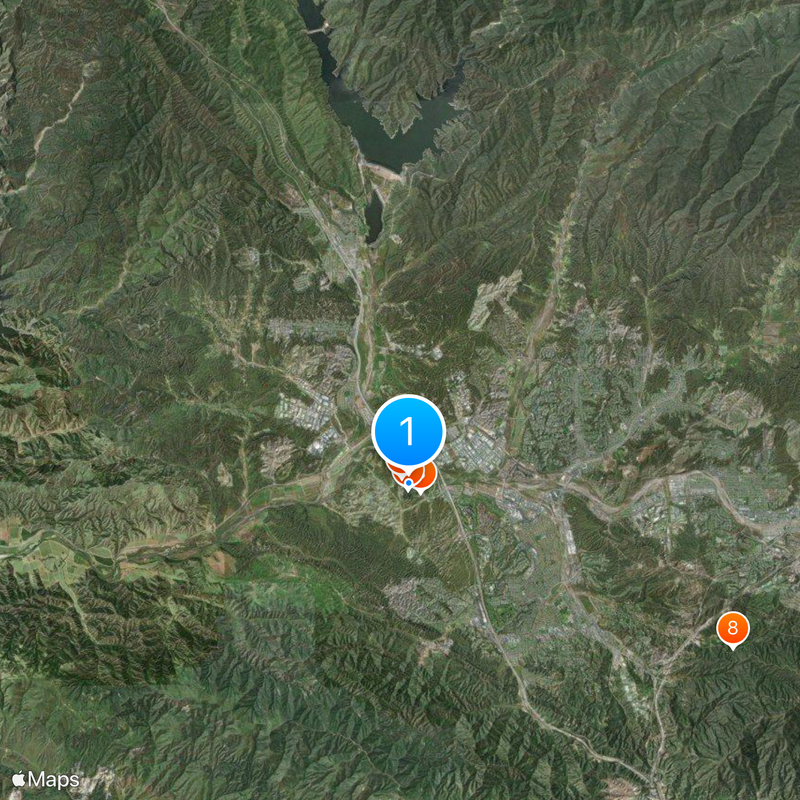 Six Flags Magic Mountain Kaart