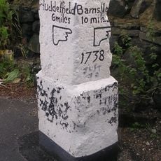 Old Milepost At Junction With Hollin Hall Lane