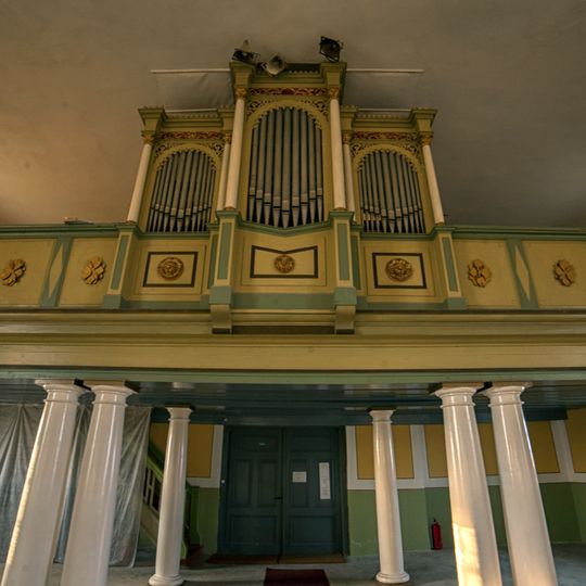 Pipe organ of Lutheran church in Ēvele