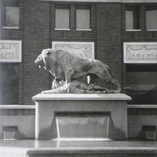 Lion Killing a Goat