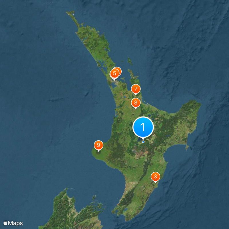 North Island Map